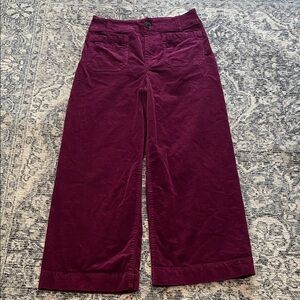 Maeve Deep Red Corduroy Trousers